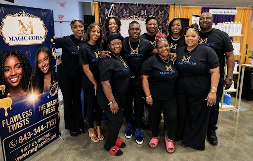 The Magic Coils team at an industry event